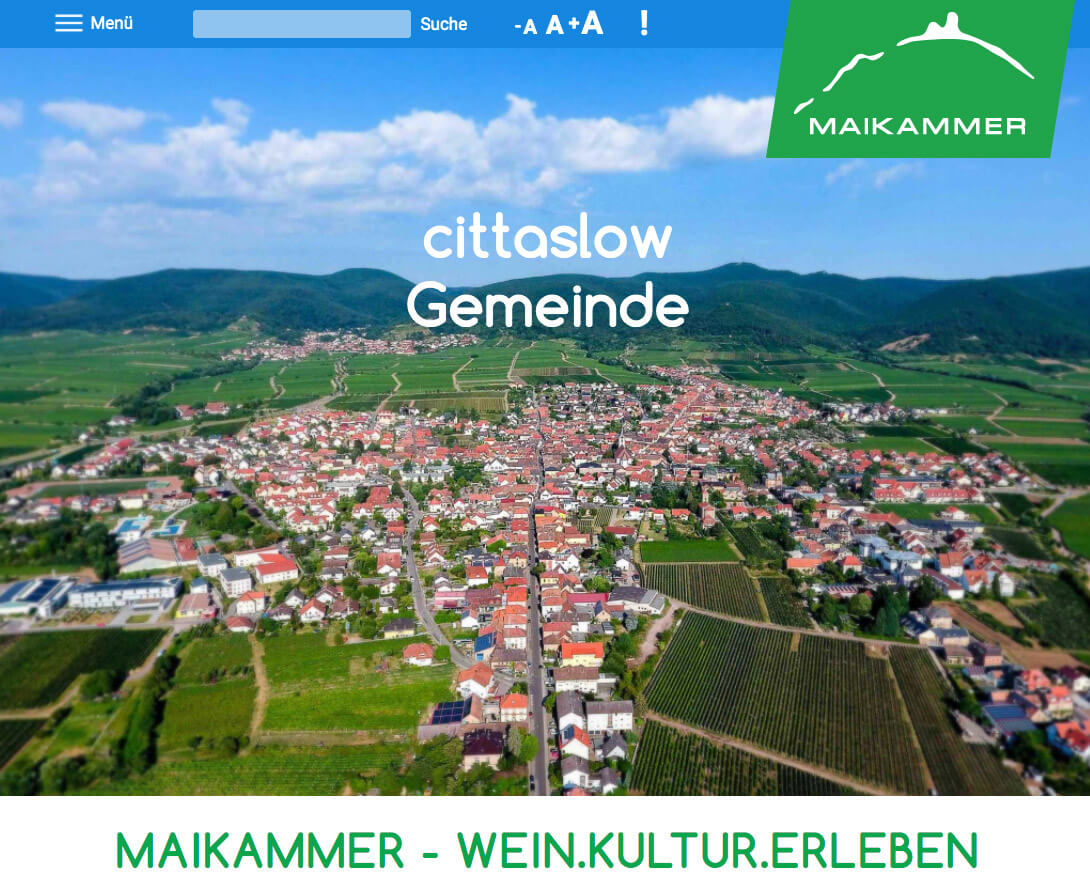 Gestaltung + Fotografie - Website - Tourismus Maikammer