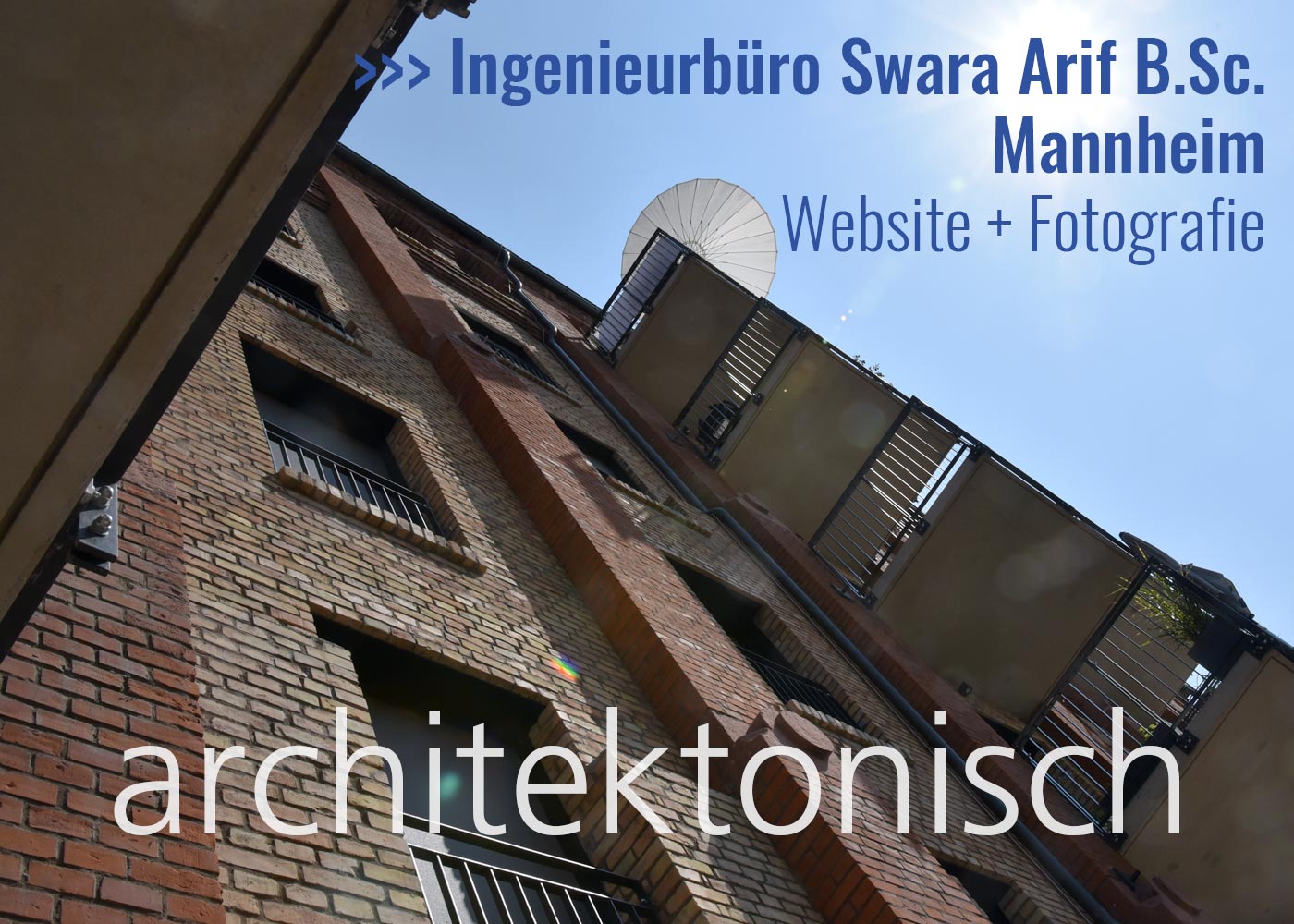 Fotografie Bildkonzept für Website - Ingenieurbüro Swara Arif B.Sc. - Mannheim