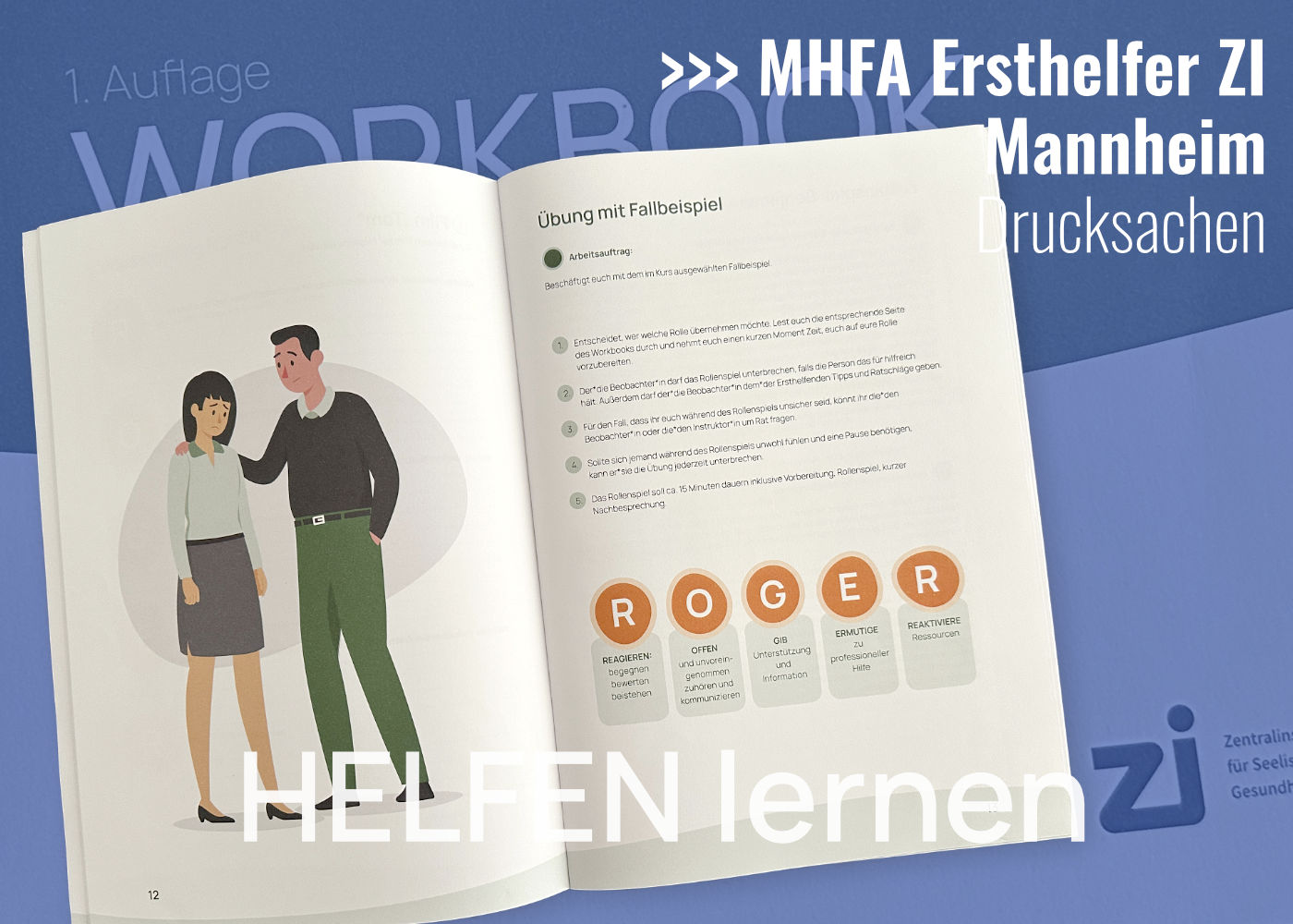 MHFA Ersthelfer Zentralinstitut für Seelische Gesundheit Mannheim - Drucksachen